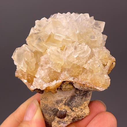 Front view of gypsum flower rosette from Daye Mine