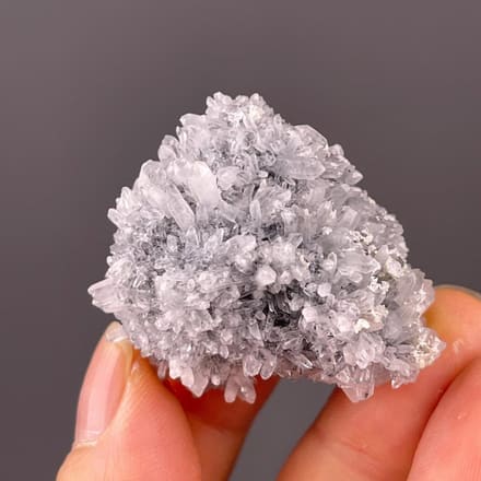 Dense quartz cluster with concealed fluorite core from Fujian, China