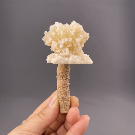 Off-white quartz cluster with druzy cap, Yunnan Province, China