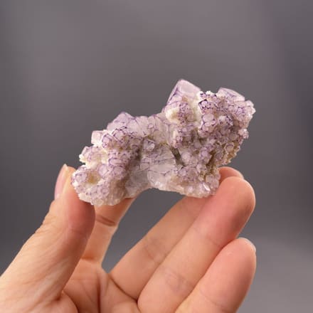 Purple fluorite cubic crystal with colour zoning, Guizhou Province, China