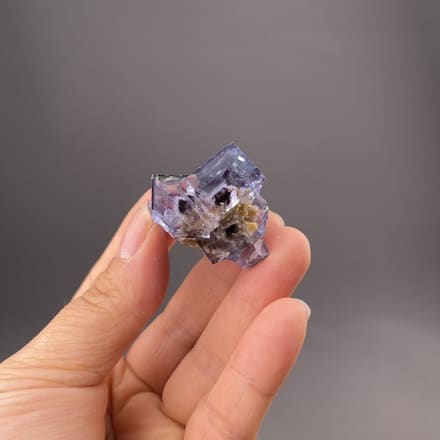 Colour-zoned purple phantom fluorite from Yaogangxian Mine, Chenzhou, Hunan
