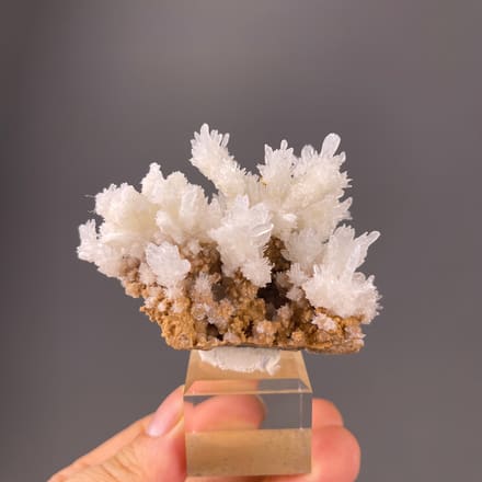 Aragonite Crystal Spray specimen from Yunnan, China featuring white branching crystal sprays
