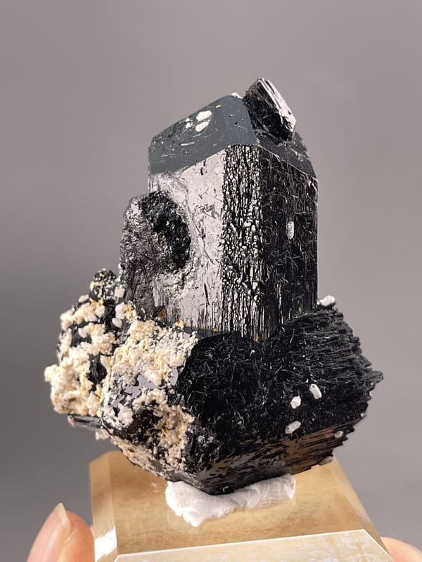 Tourmaline Prismatic from Tsumeb Mine, Namibia – side profile