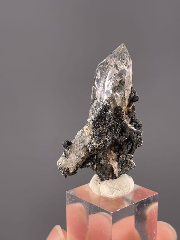 SiO₂ trigonal quartz, Mohs 7, colorless, Erongo Mountains Namibia