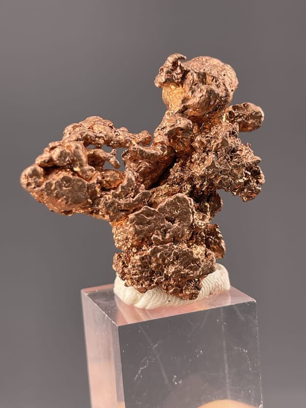 Cu isometric native copper, Mohs 2.5–3, Yichun Mine Jiangxi