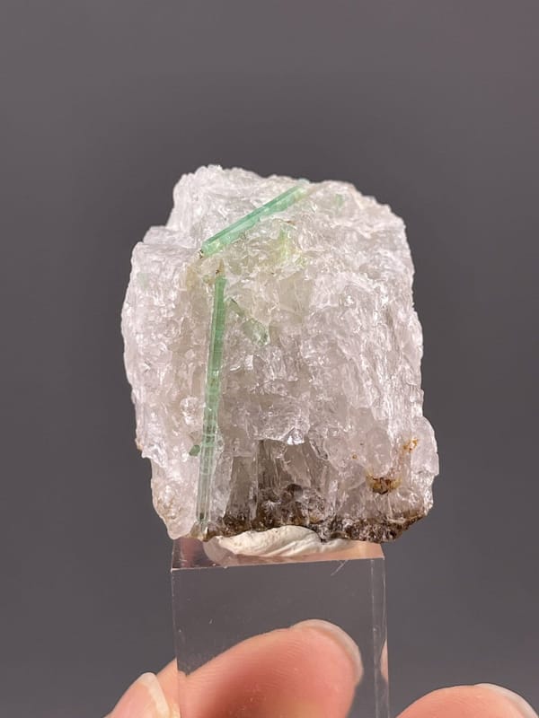 Front view of emerald, 13×12×11 mm, Dachang Mine Nandan Guangxi