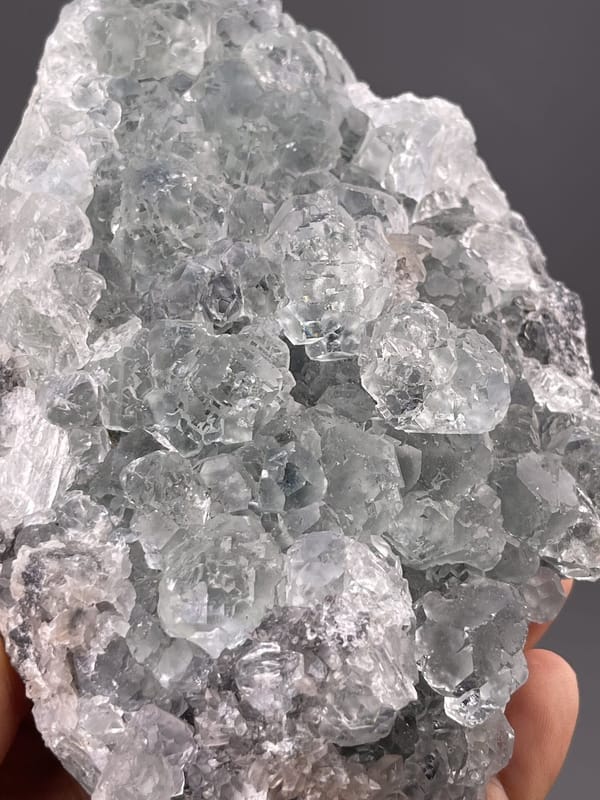 CaF₂ isometric fluorite, Mohs 4, green botryoidal, Fujian Province
