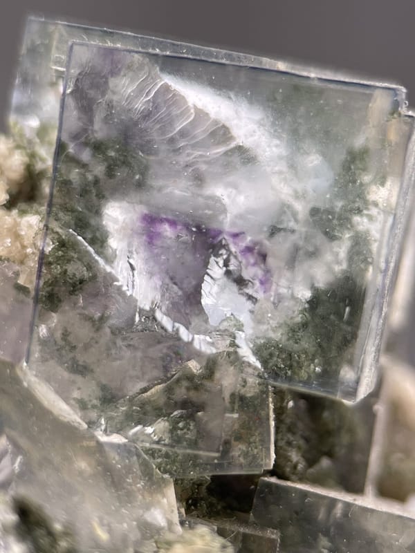 Green colour-zoned fluorite from Yaogangxian Mine Hunan, SKU 1137