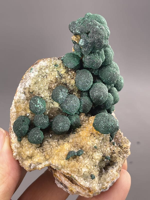 Malachite Specimen from DR Congo Origin – reverse side