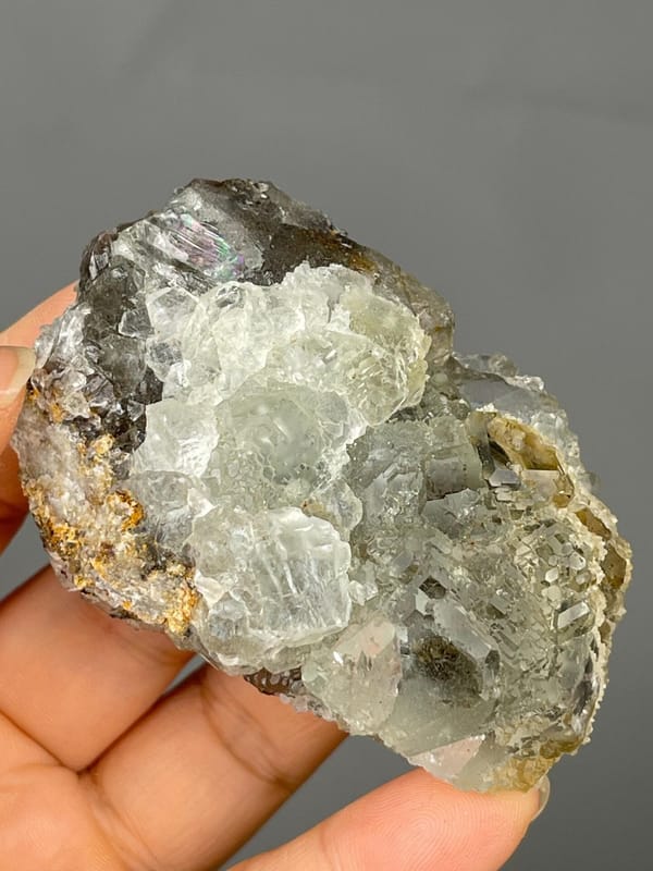High-clarity green fluorite under studio lighting