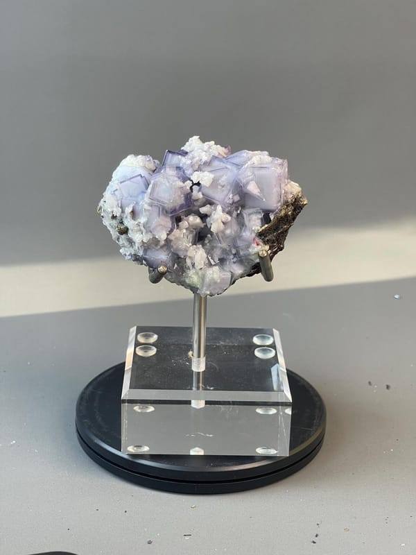 Purple fluorite specimen from Yao Gang County Hunan