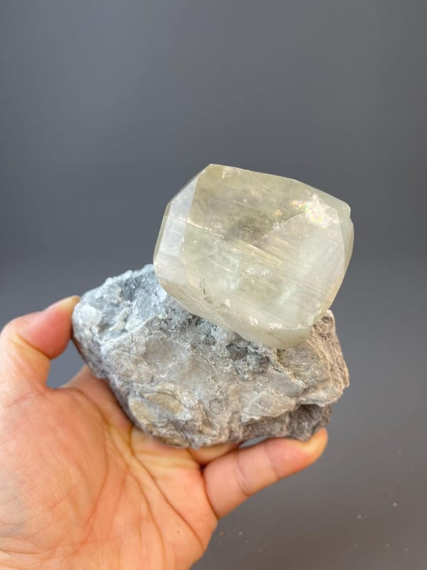 Zhejiang calcite with unusual spherical growth form on matrix