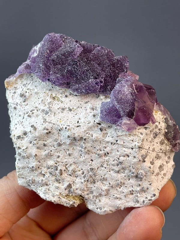 Collector octahedral fluorite from Guizhou old mine, China