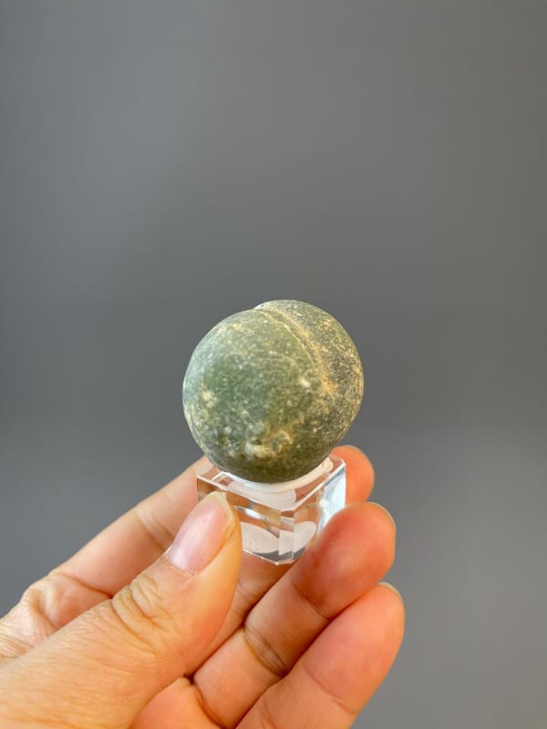 Prehnite cluster specimen ruler scale reference