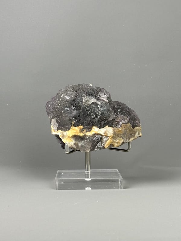 Large twin fluorite side profile Fujian specimen