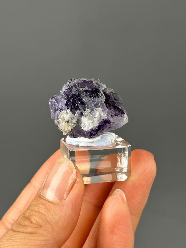 Deep purple fluorite Yaogangxian scale reference
