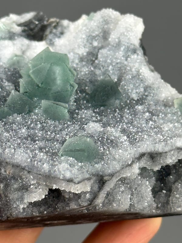Green fluorite quartz Fujian scale reference