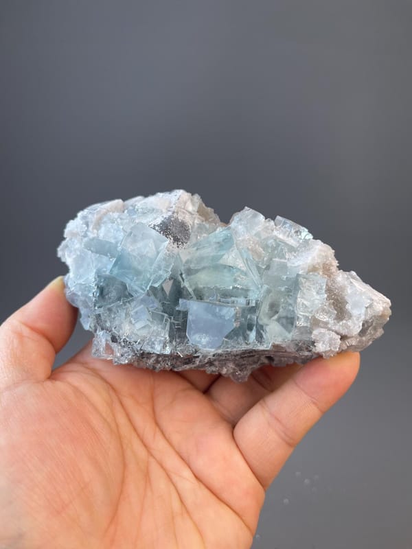 Collector blue fluorite cubic specimen from Zhejiang, China