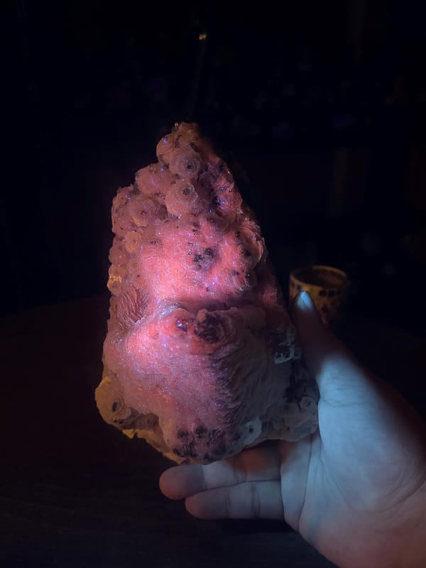 Collector petal calcite specimen from Zhejiang Province