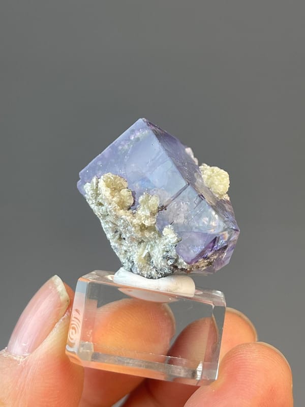 Purple phantom fluorite, 0.71 oz, vitreous luster