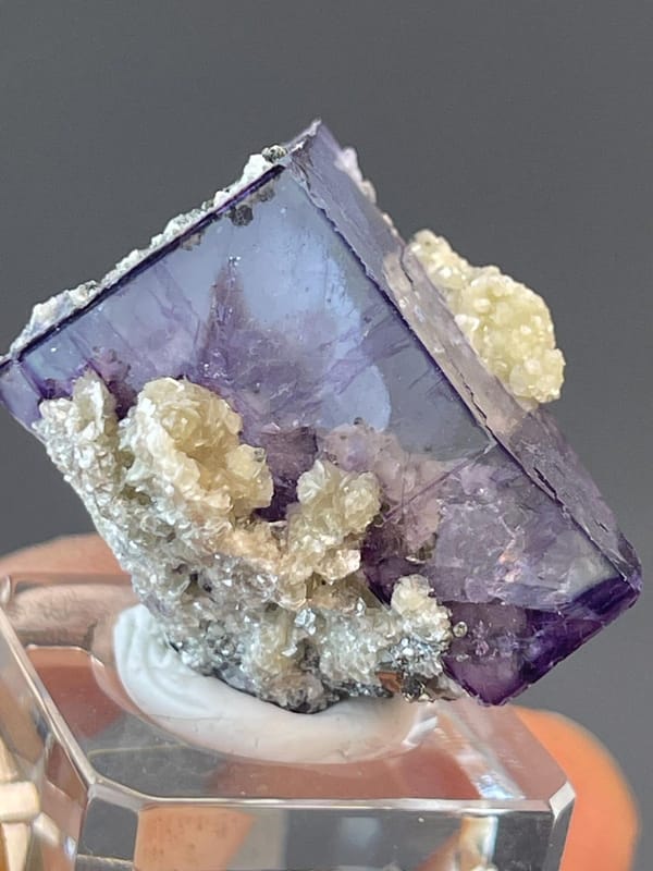 Collector purple phantom fluorite from Yaogangxian on dolomite