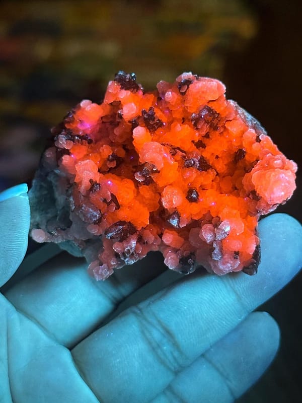 Flower calcite green quartz Inner Mongolia scale reference