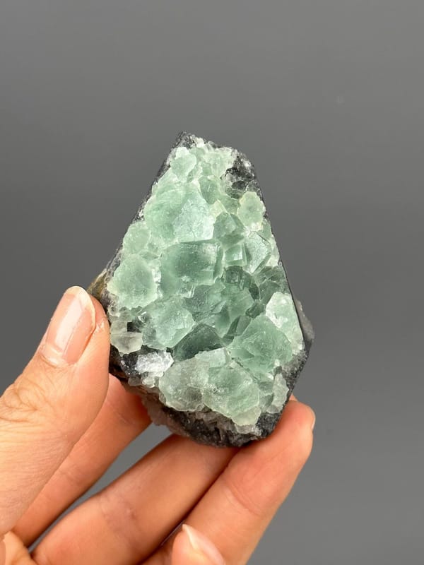 Fluorite quartz contrast color detail