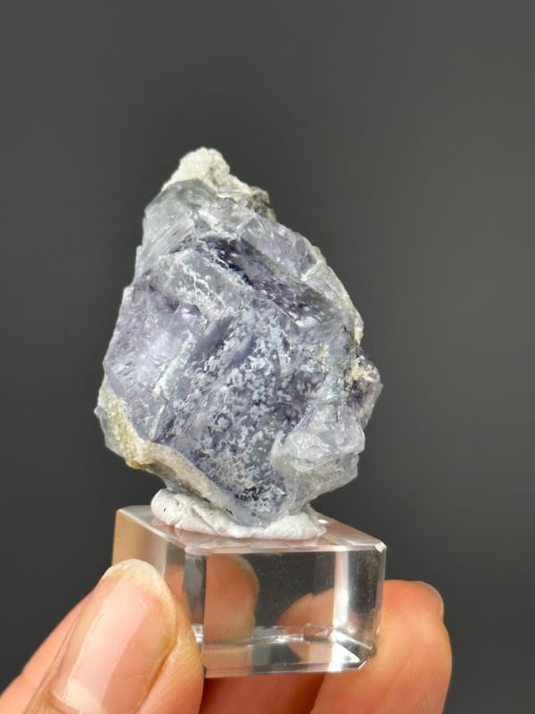 CaF₂ cubic fluorite, Mohs 4, purple phantom, Yaogangxian, 1.23 oz