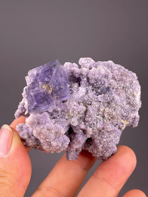 Fluorite and mica multi-mineral specimen from Hunan Province