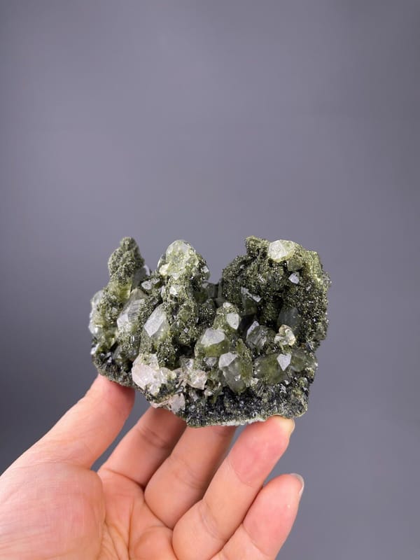 Collector phantom quartz with chlorite inclusions, Turkey origin