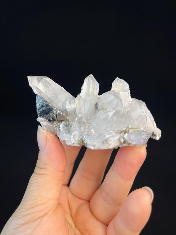 Quartz SiO2 with cassiterite SnO2 and fluorite CaF2, Yaogangxian