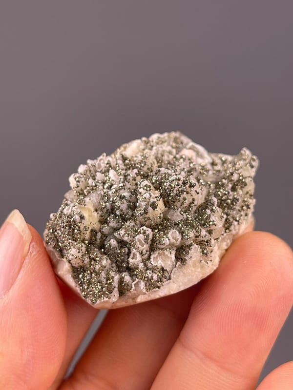 Pyrite dolomite scale reference mineral display