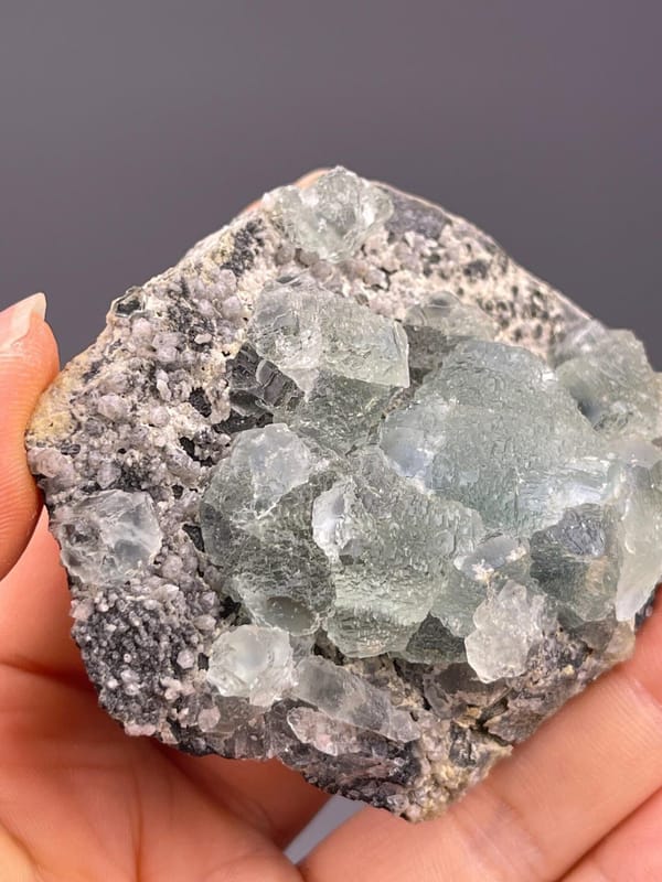 Green fluorite Fujian cluster scale reference