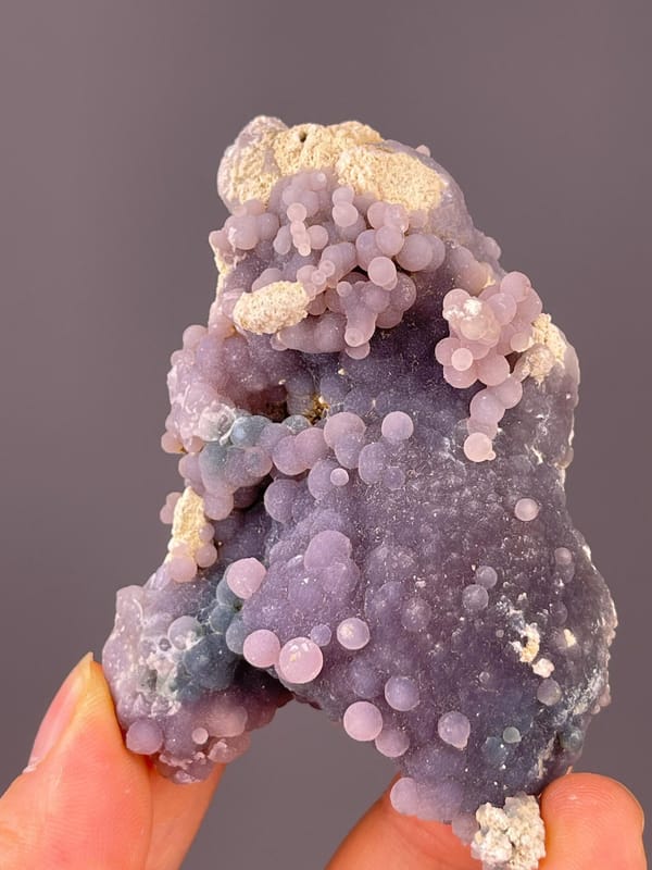 Scale reference of Sulawesi grape agate chalcedony cluster