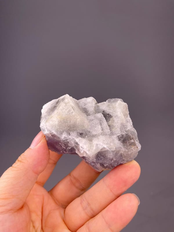 Sugar-coated and etched blue fluorite, Fujian Province, China