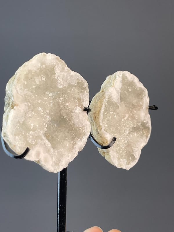 Brazilian quartz geode displaying vitreous crystal luster