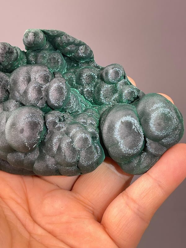 Scale view of 4.0x1.2x2.5 in large malachite cluster