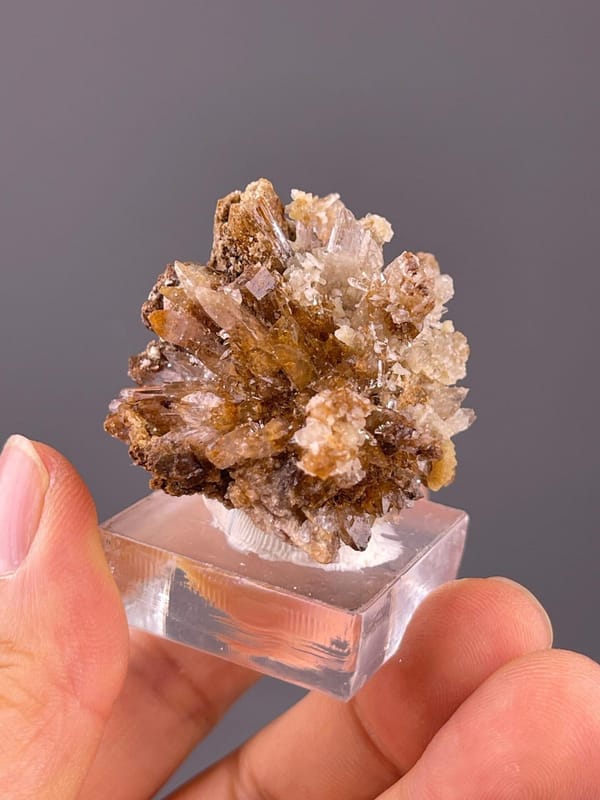 Guizhou gypsum with petal-form radiating selenite crystals