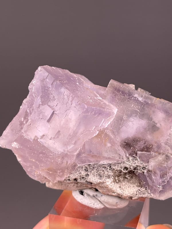 Fluorite cluster base and matrix Western China