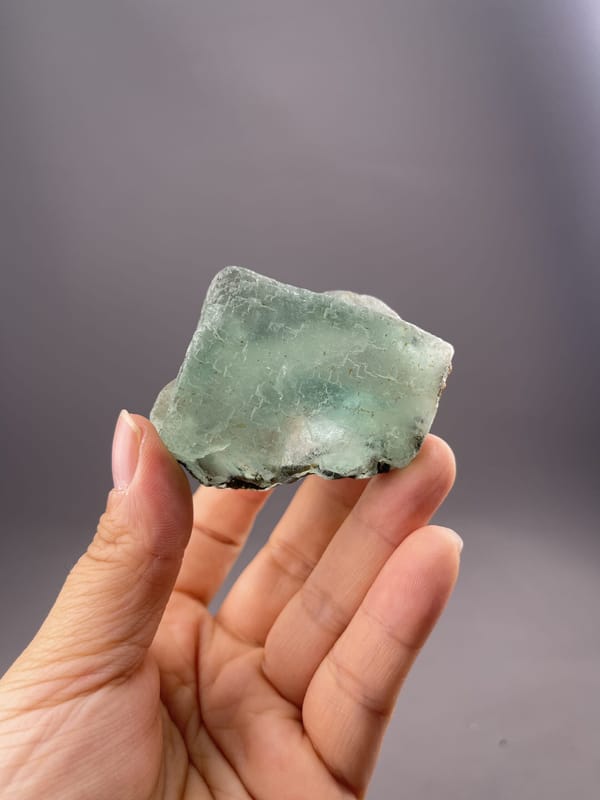 Translucent Green Fluorite Cube from Yaogangxian Mine, Hunan – full specimen against white background