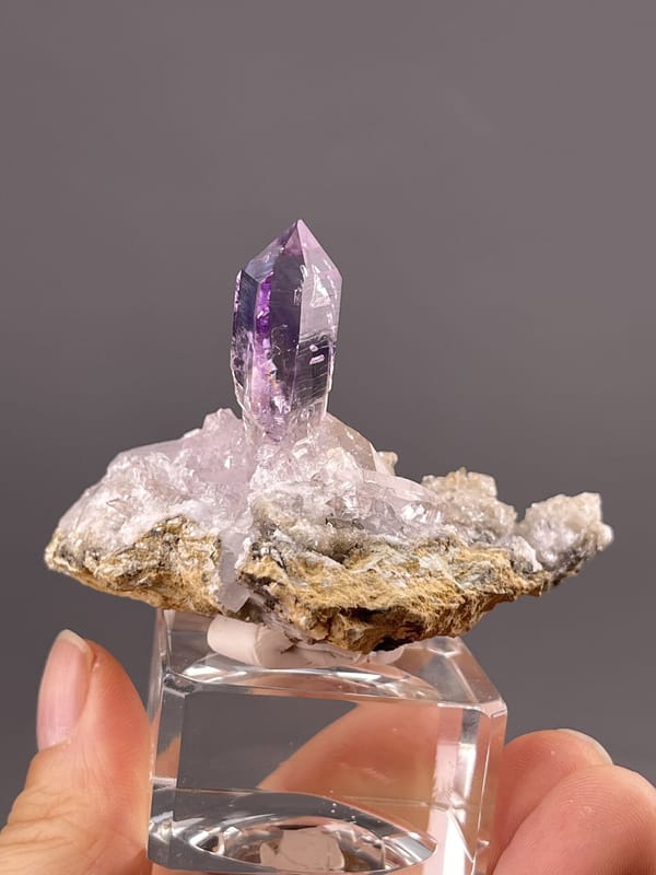 Quartz Crystal from Naica Mine, Mexico – crystal termination detail