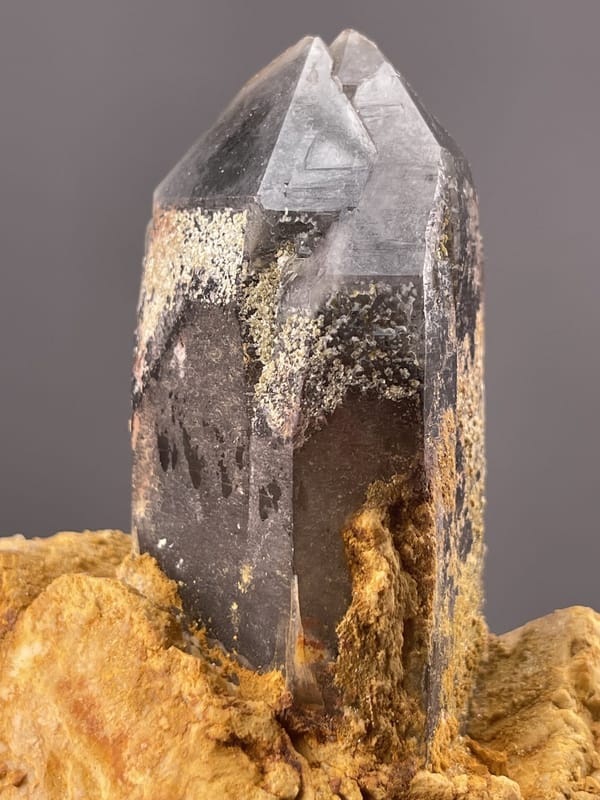 Quartz Crystal from Lanwen Mine, Yunnan, China – close-up of crystal surface