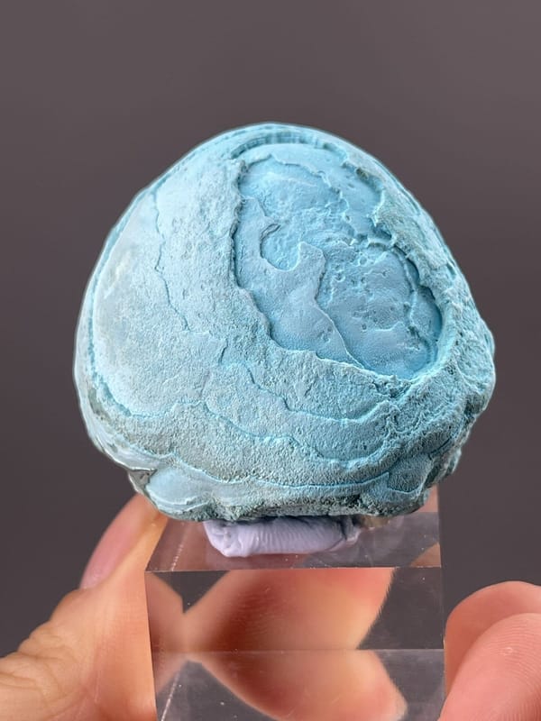 Chrysocolla Mineral Specimen from Democratic Republic of Congo – close-up of crystal surface
