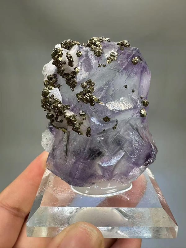 Fluorite Pyrite Calcite Multi-Mineral Specimen - Yaogangxian Hunan China - Collector Display Piece
