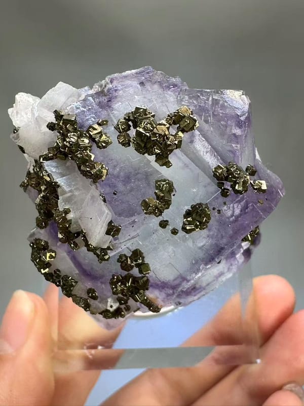Fluorite Pyrite Calcite Multi-Mineral Specimen - Yaogangxian Hunan China - Collector Display Piece