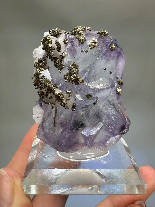 Fluorite Pyrite Calcite Multi-Mineral Specimen - Yaogangxian Hunan China - Collector Display Piece