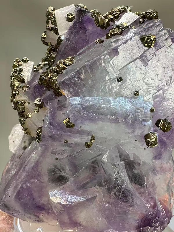Fluorite Pyrite Calcite Multi-Mineral Specimen - Yaogangxian Hunan China - Collector Display Piece