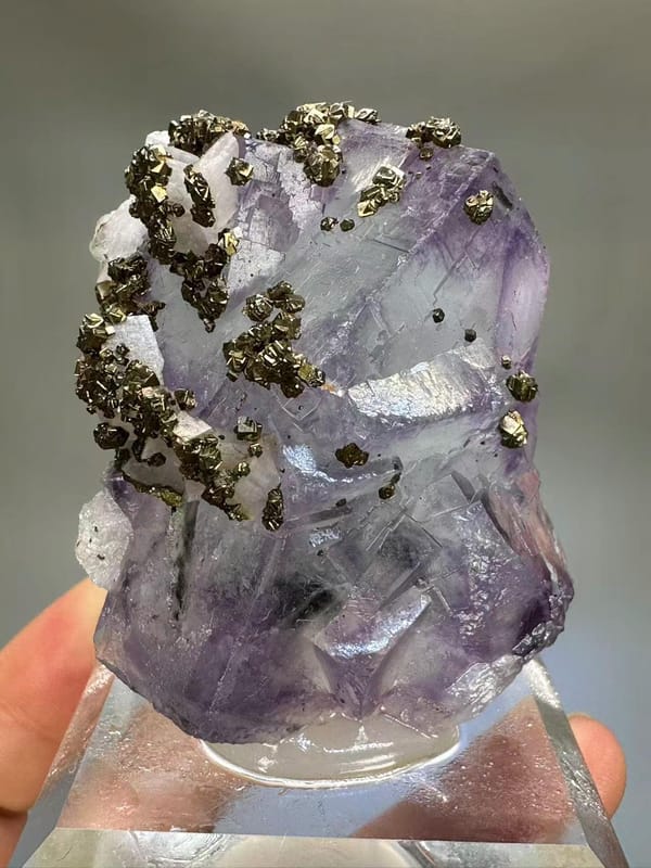 Fluorite Pyrite Calcite Multi-Mineral Specimen - Yaogangxian Hunan China - Collector Display Piece