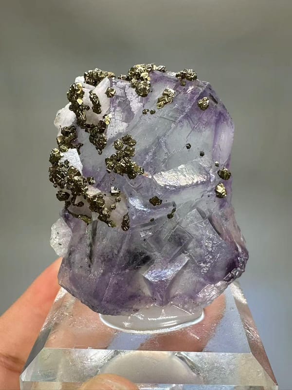 Fluorite Pyrite Calcite Multi-Mineral Specimen - Yaogangxian Hunan China - Collector Display Piece
