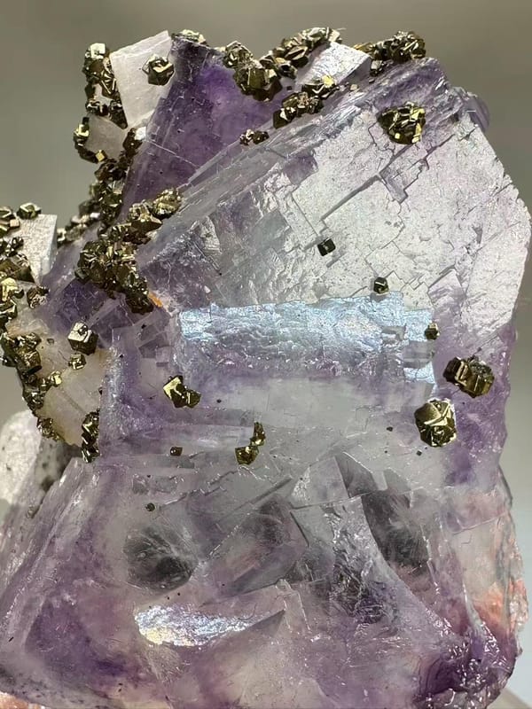 Fluorite Pyrite Calcite Multi-Mineral Specimen - Yaogangxian Hunan China - Collector Display Piece